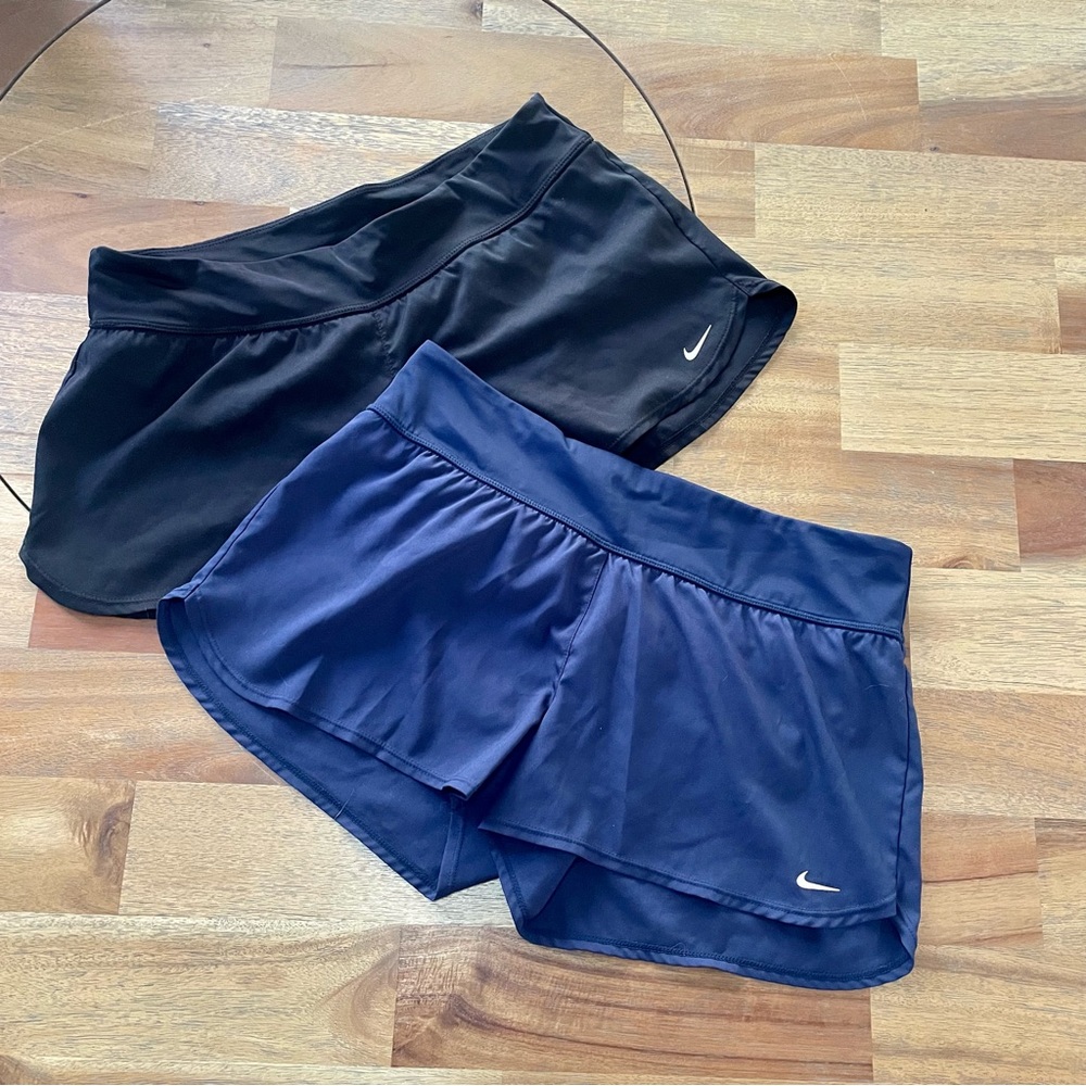 Black and Navy Medium Nike Swim Shorts